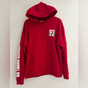 7-Eleven Red Hoodie for Men